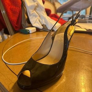 Cole Haan  black sling back heels